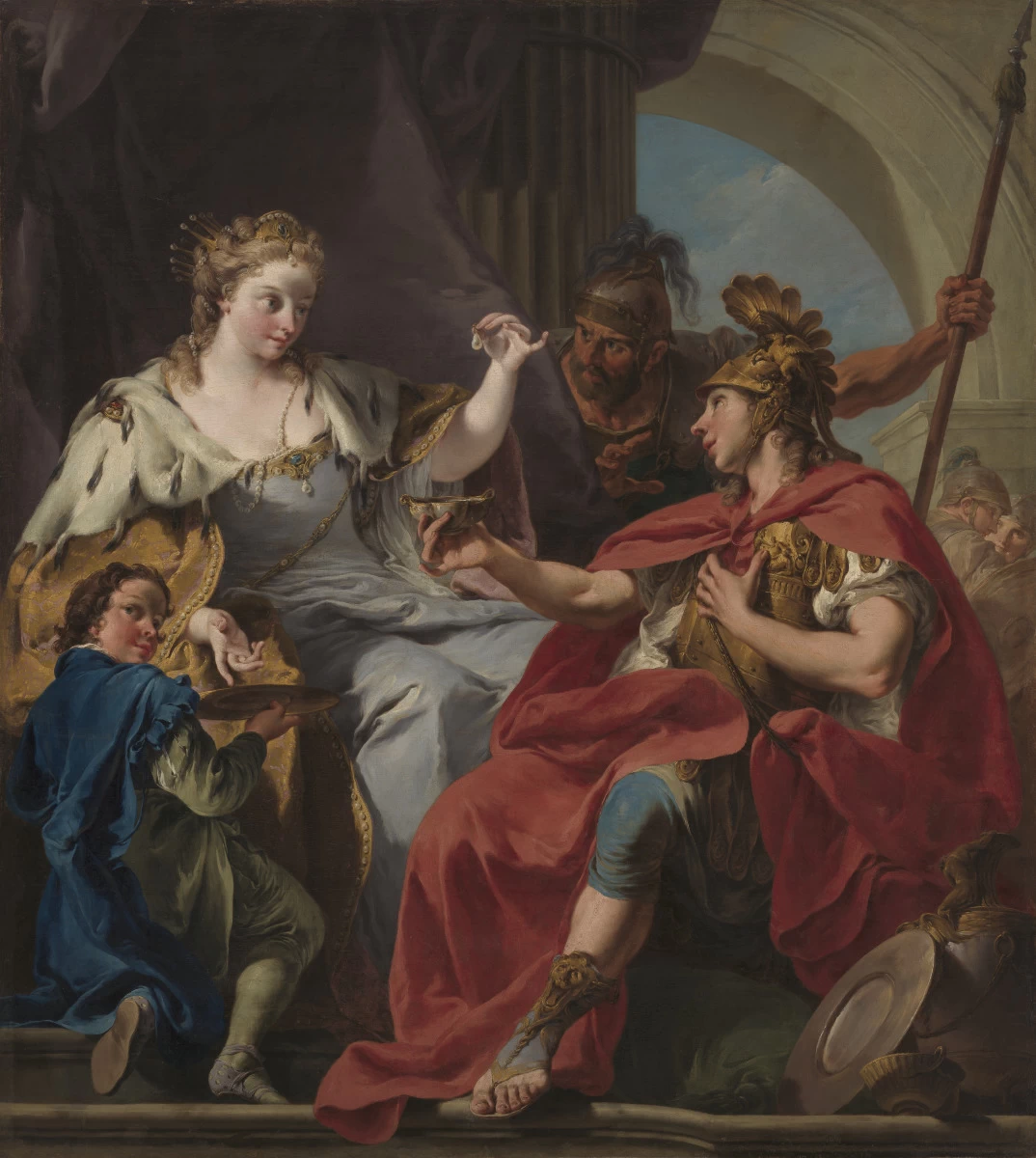 Giambattista Pittoni - Banchetto di Antonio e Cleopatra, Virginia Museum of Fine Arts, Richmond